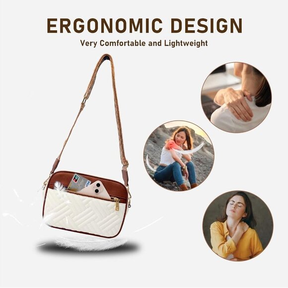 Crossbody Bags for Women - Trendy Vegan Leather Small Purse, Travel-Ready Design - Picture 6 of 7